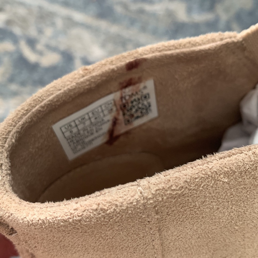 TOMS BRYCE tan suede booties sneakers shoes size 9 - Picture 6 of 12